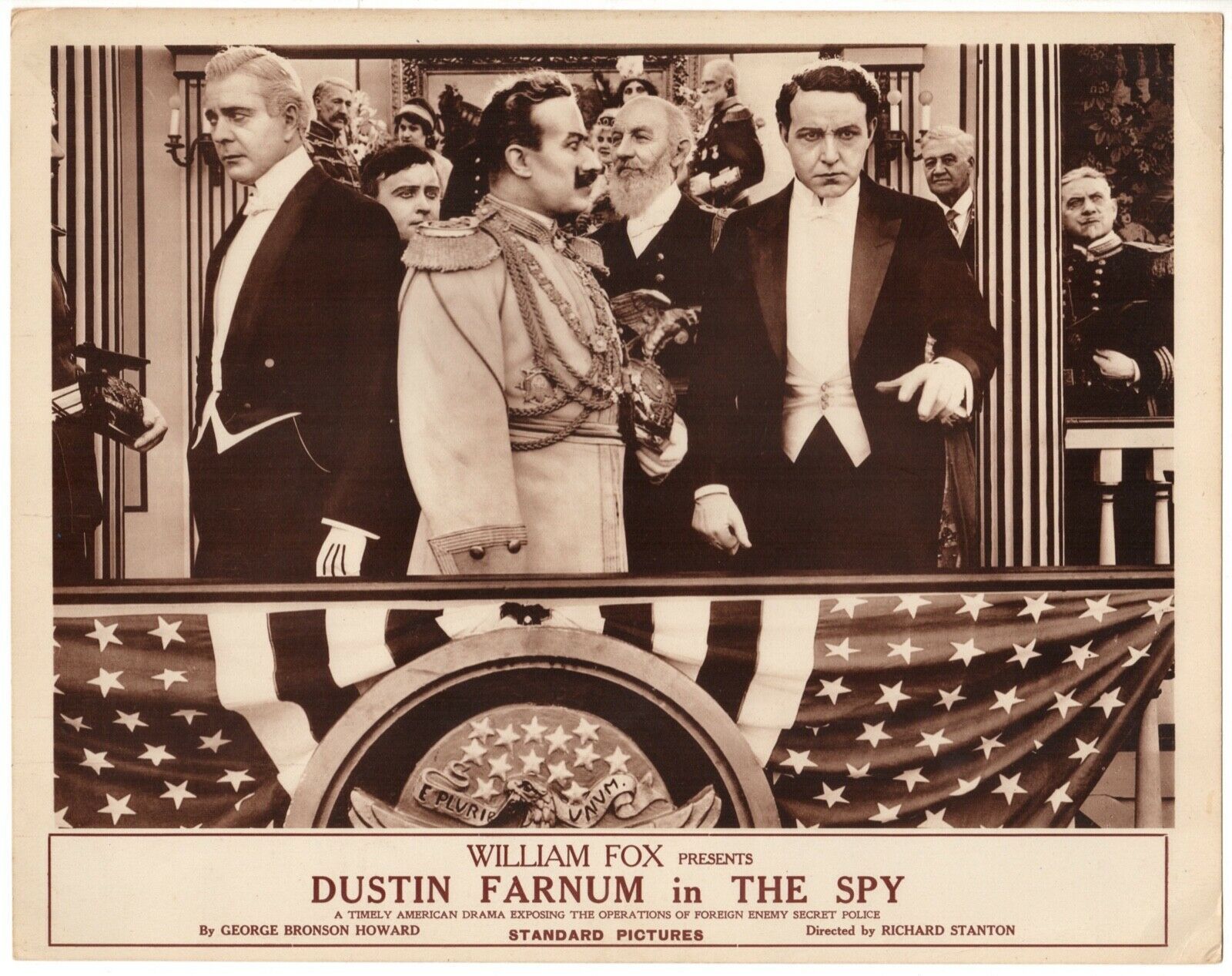 THE SPY (1917) Fox WWI Silent Film War Drama Dustin Farnum - Pre-1940