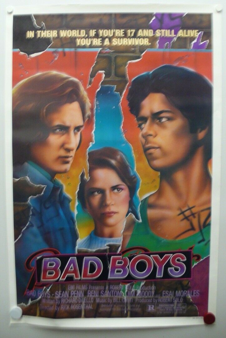 BAD BOYS 1982 Sean Penn, Reni Santoni, Jim Moody, Esai Morales-One ...