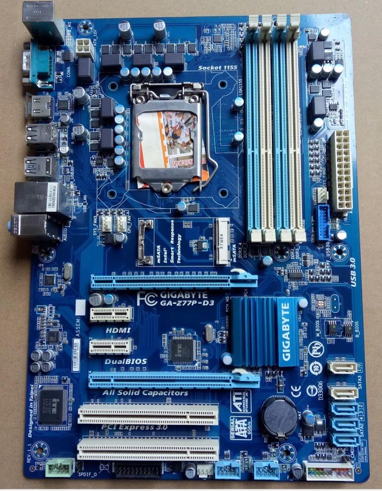 Z77p d3 gigabyte совместимость