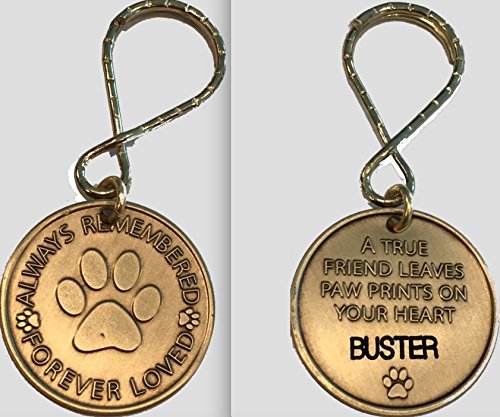 RecoveryChip Personalized Pet Name Memorial Keychain Engraved Always Remembered
