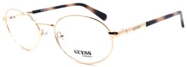 GUESS GU8239 032 Eyeglasses Frames 55-19-140 Pale Gold  - $44.45