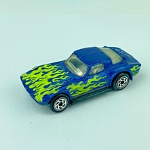 Matchbox 1963 Corvette Grand Sport 1989 Diecast Toy Car Blue with Flames - $9.95