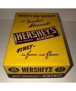 Hersey&#39;s Milk Chocolate with Toasted Almonds Empty Cardboard Box Adverti... - $49.38