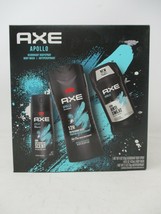 AXE  Apollo Gift Set: Body Spray, Antiperspirant &amp; Deodorant Stick, Body... - $20.78