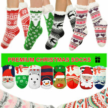 Angelina Women's 3 Pack Christmas Sherpa Lined Thermal Socks with Gift Tags