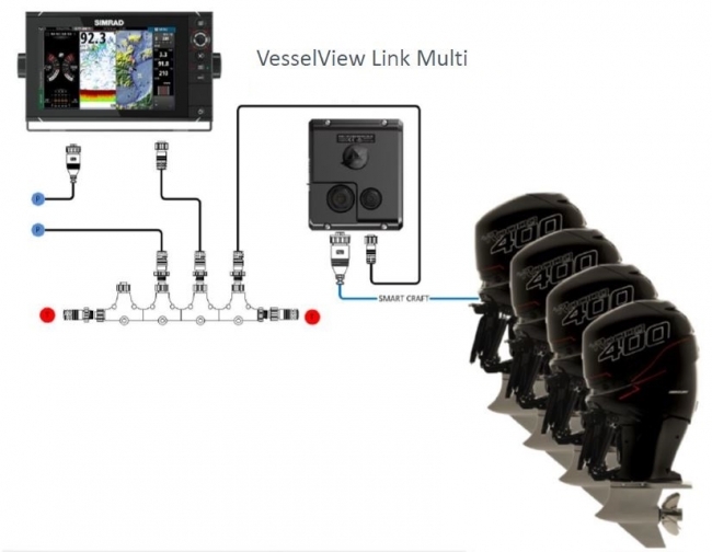 New Mercury OEM VesselView 703 Kit Part 8M0124496 Vessel View 703