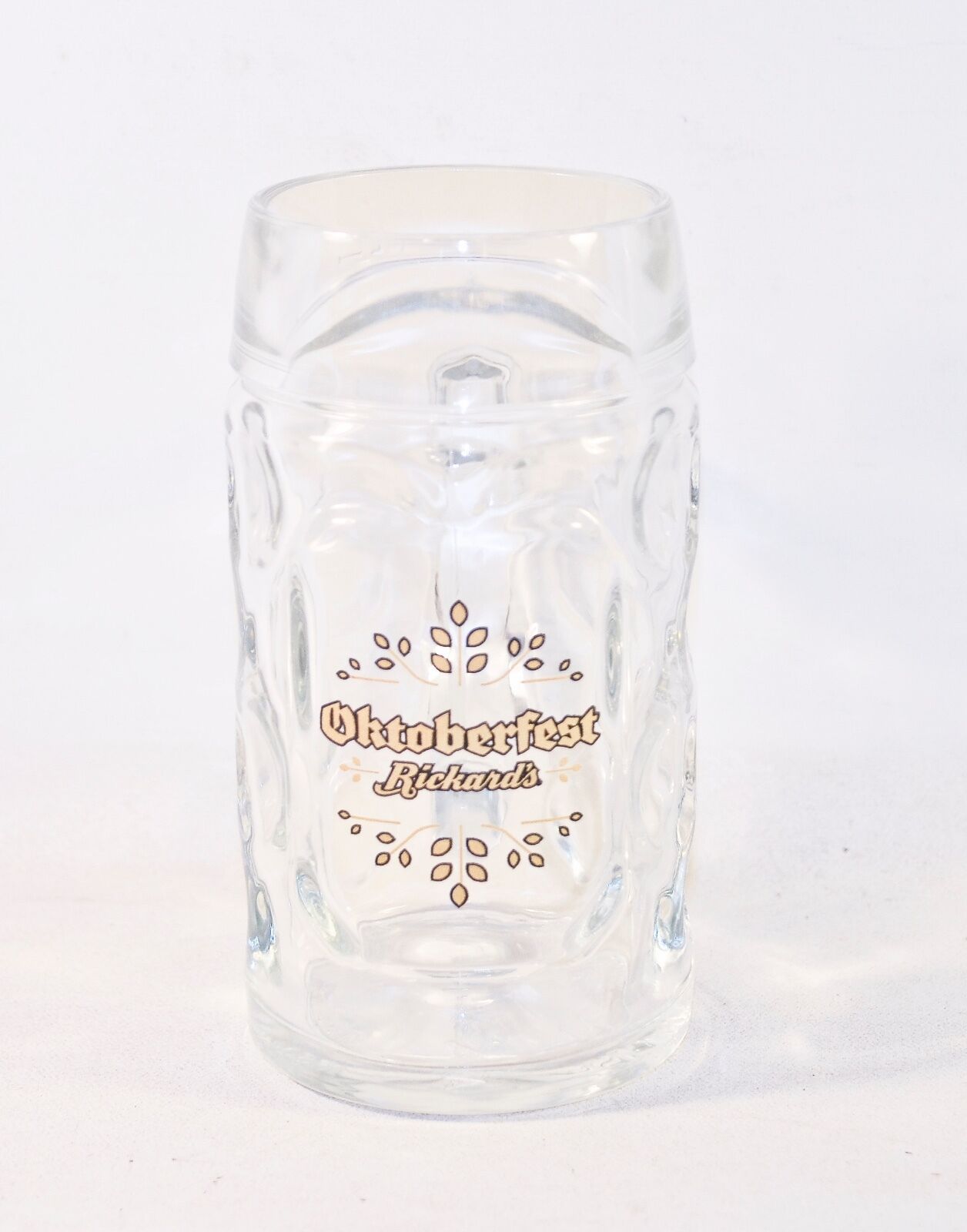 Primary image for Rickard's Oktoberfest Beer Mug Stein Clear Glass