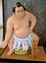 Japan HAKATA Sumo Wrestler Figure Statue WAKANOHANA KANJI I EPCOT Disney... - $549.98