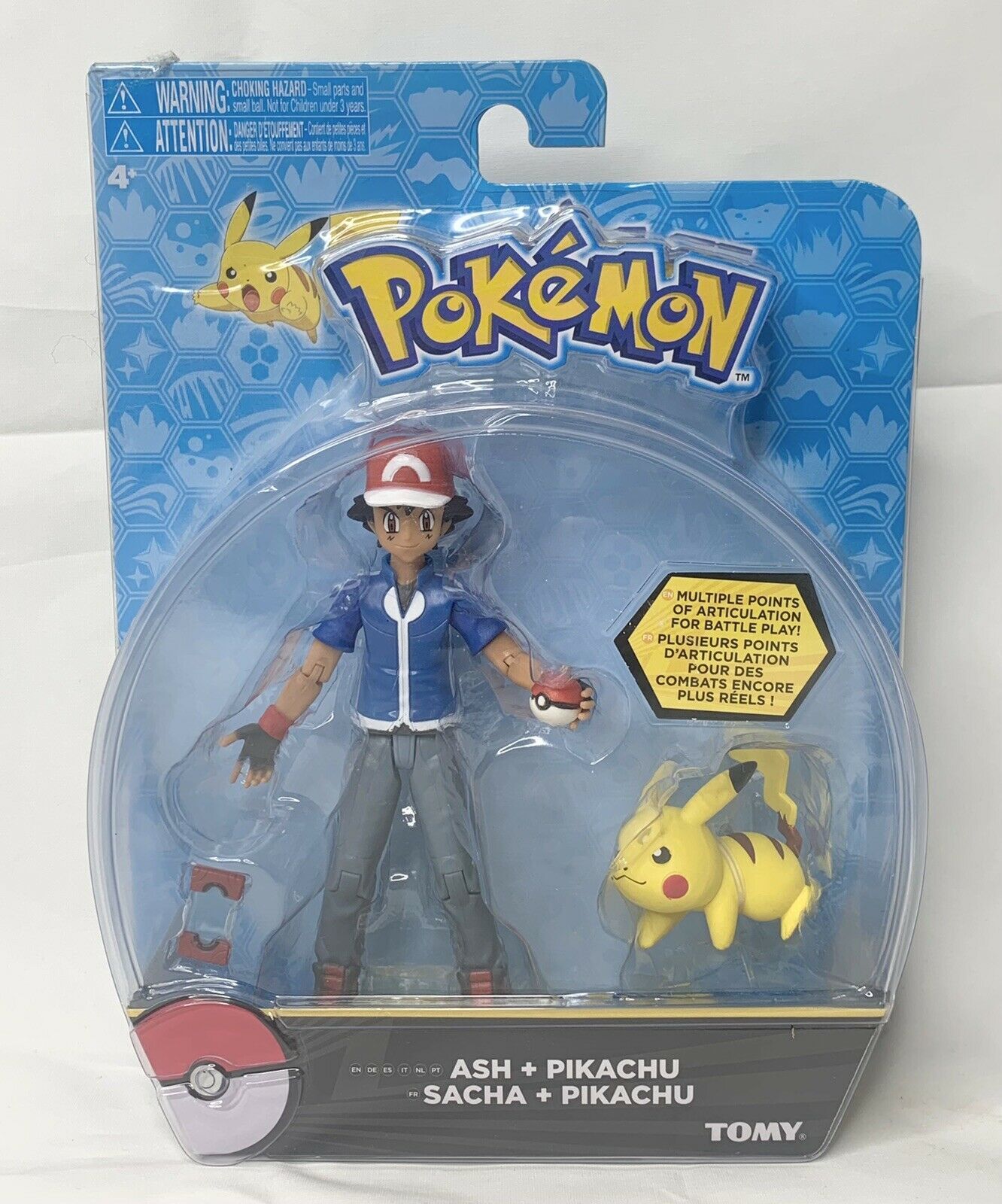 Pokémon Tomy Ash With Pikachu Poke Ball Poke Dex weapon Sacha - Action ...