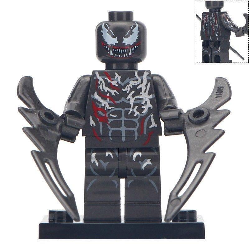 Riot Symbiote Minifigure Marvel Comics Venom Themed Custom Lego Gift Toy - Figures