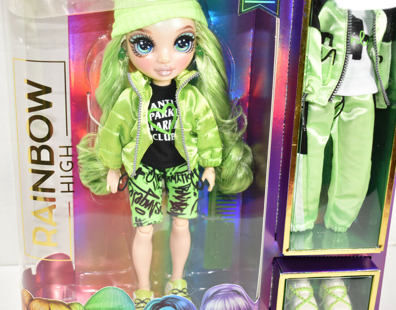 MGA Rainbow High JADE HUNTER GREEN FASHION DOLL Series 1 w/ 2 OUTFITS ...