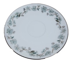 Noritake PINETTA Saucer Only 5689 One Count Japan Vintage Pine Cone Design - $9.59