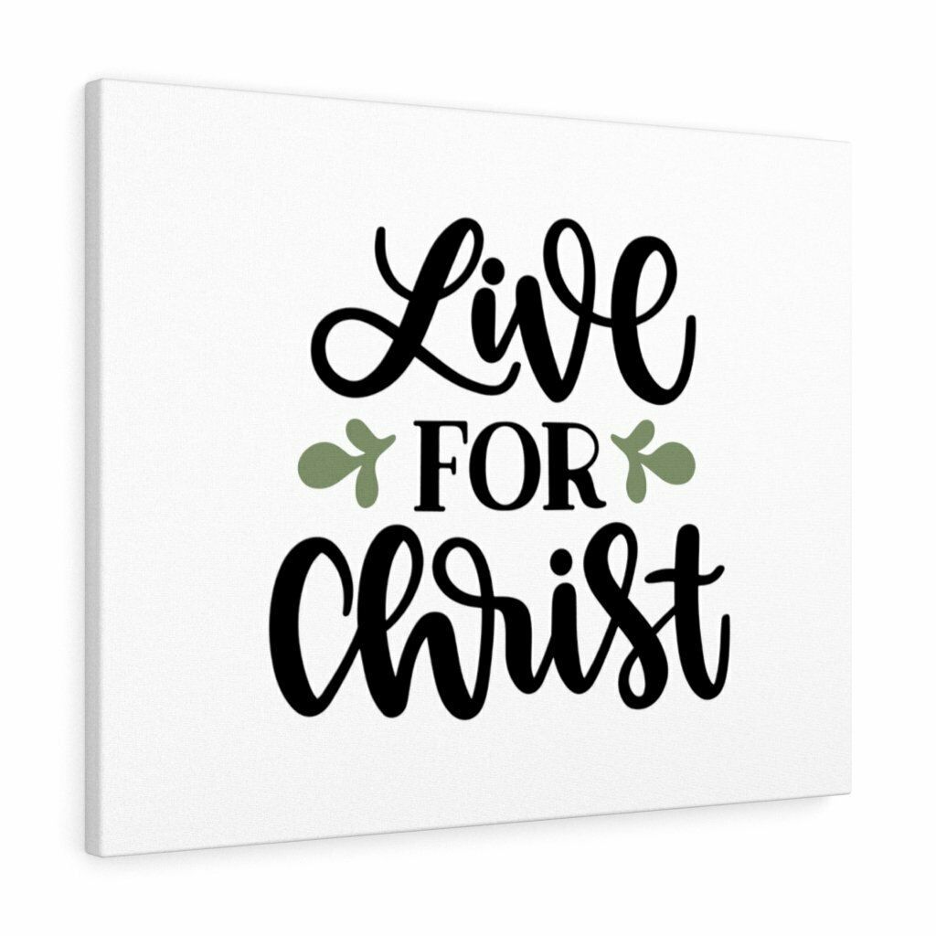 Scripture Canvas Live For Christ Christian Wall Art Bible Verse Print Ready to H