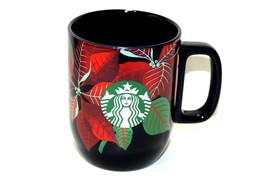 Starbucks 2020 Limited Edition Navy Blue Poinsettia Xmas Holiday Coffee Tea Mug  - $23.99