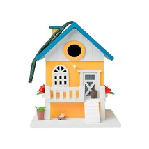 Loycia Hanging Birdhouse for Outdoors – Decorative Cottage Bird House (Yellow) - $19.79