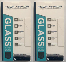 2 Tech Armor Ballistic Glass Screen Protector Fits Samsung Galaxy S22 2 Pack x 2 - $16.95