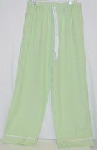 Ellie O Adult Seersucker Lounge Pants Size Large Color Green image 1