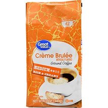 Great Value Crème Brulèe Medium Roasted Ground Coffee, 12 oz (pack of 2) - $27.43