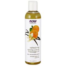 Now Foods Vanilla Citrus Massage Oil 8oz made in USA - $21.68
