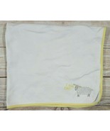 Gymboree I Love Ewe Sheep Baby Receiving Blanket White Yellow Gray 26.5&quot;... - $48.49