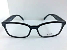 New PRADA VPR 1T8 1AB-1O1 53mm Black Eyeglasses Frame #3 - $189.99