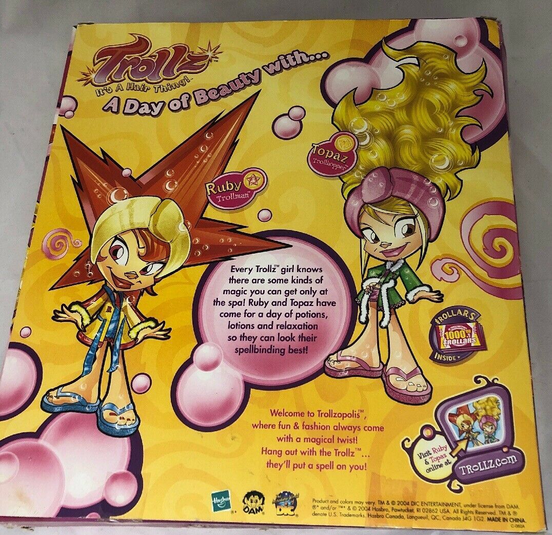 Trollz Dolls Day of Beauty Ruby Topaz Doll Set Target Exclusive Hair Troll 2004 Bratz