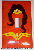 Wonder Woman comics Logo Light Switch Duplex Outlet Wall Cover Plate Home decor image 4