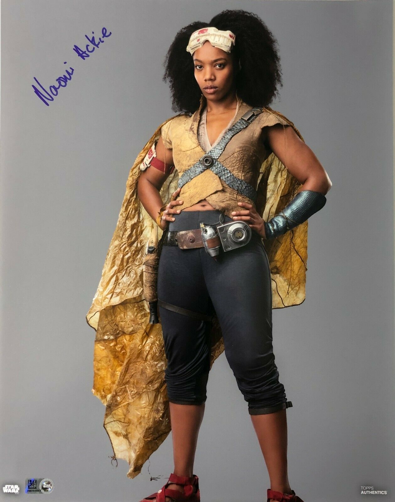 Naomi Ackie Signed Star Wars Jannah 11x14 Photo Topps COA Rise ...