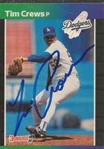 Tim Crews 1989 Donruss Autograph #486 Dodgers