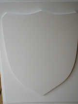 Medieval Shield Mold 24x30x3" Makes Concrete or Plaster Hanging Wall Plaques  image 4