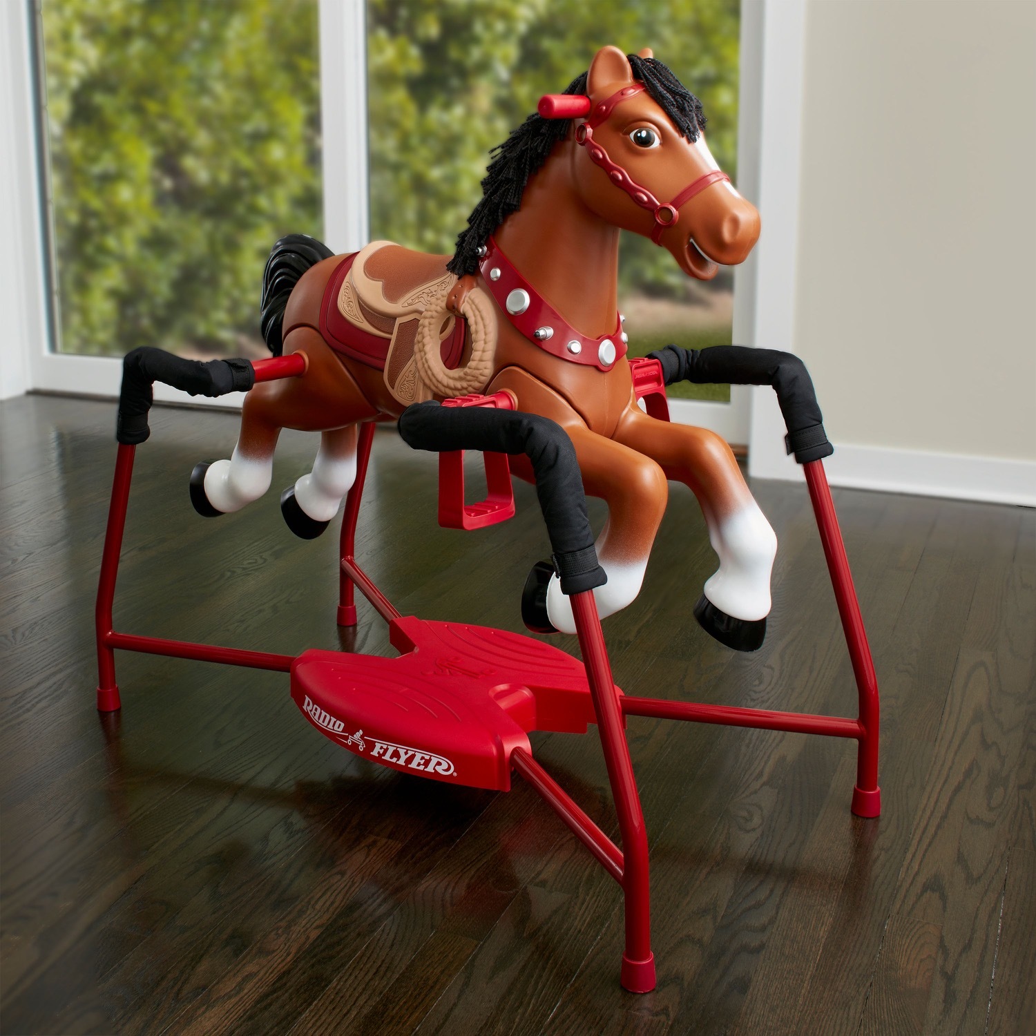 Radio Flyer Interactive Kids Riding Horse Toy Ride On Rocking Horse