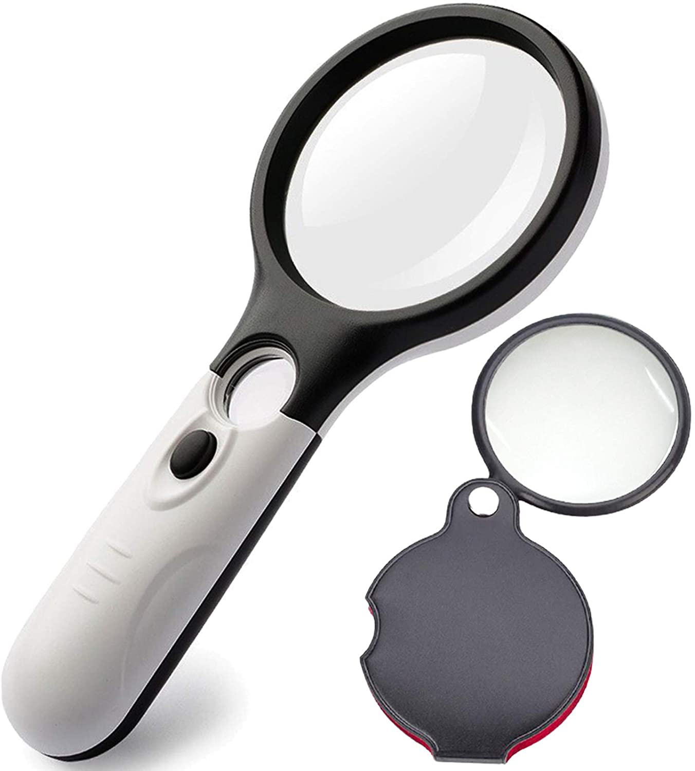 Unbranded - Magnifying glass with light 3x lighted handheld magnifying glasses new