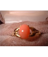 Ladies Genuine Pink Coral Ring NIB - $25.00