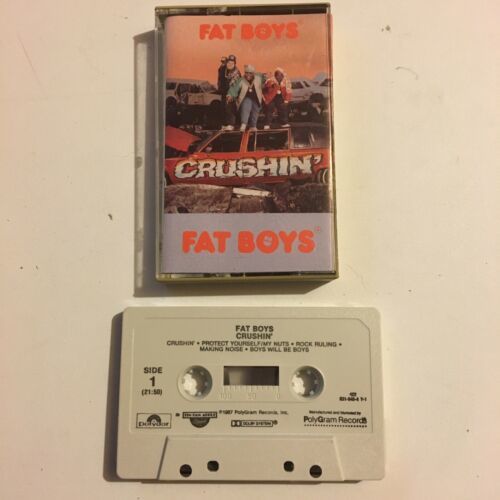 THE FAT BOYS - CRUSHIN' - CASSETTE Vintage Rap 1987 Old School Hip Hop ...