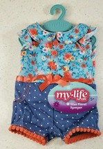 My Life As 18" Doll Clothes / Outfit Brand New Blue Floral Romper outfit - $14.12