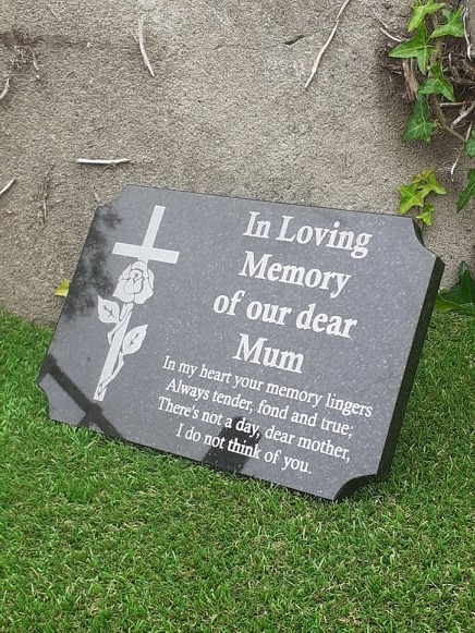 bespoke Grave Marker Grave Plaque Granite Headstone Memorial Cemetery ...