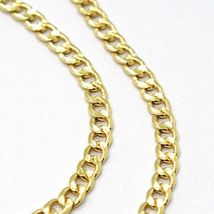 18K YELLOW GOLD GOURMETTE CUBAN CURB CHAIN 2 MM, 17.7 inches, NECKLACE image 3