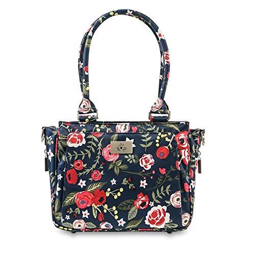 JuJuBe Limited Edition Be Sassy Structured Handbag Diaper Bag, Midnight Posy Current Releases