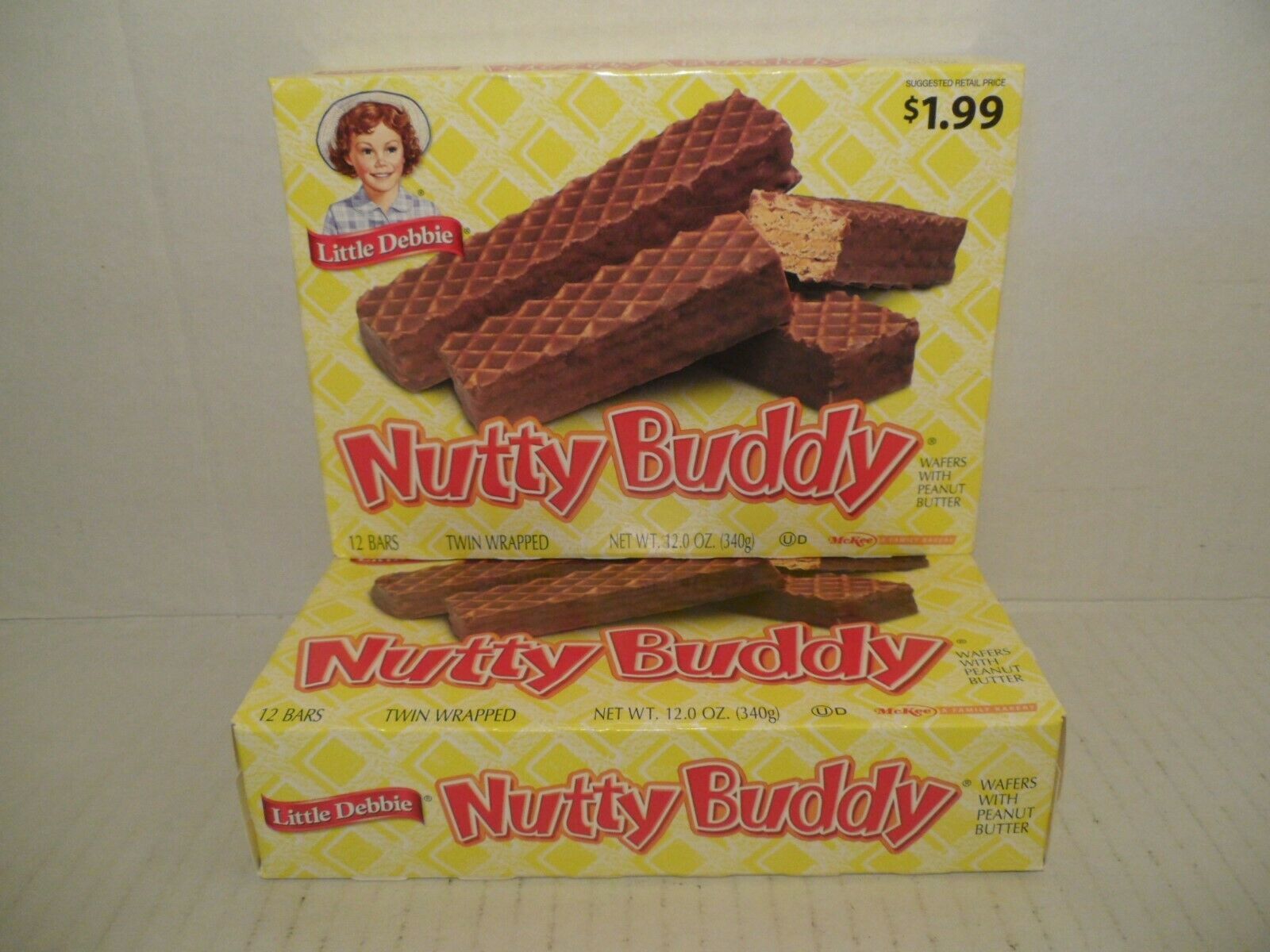 Little Debbie Snack Cakes Nutty Bars 24 Bars (2) Boxes FREE PRIORITY