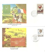 1983 FDC Balloon in War Hungary and Helicopter Flight Monaco Fleetwood - $3.49