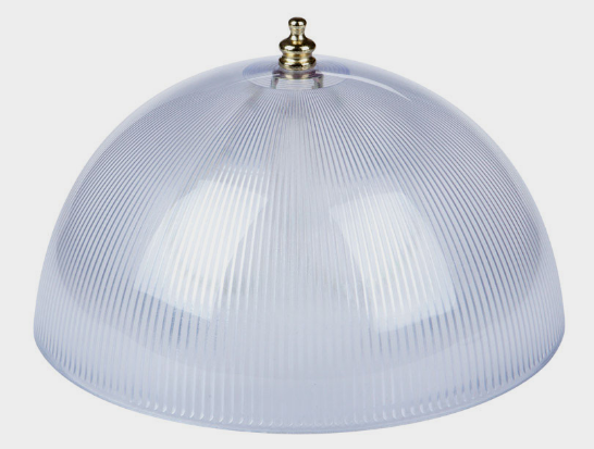 Westinghouse LAMP SHADE 8 Clip-On White Acrylic Prismatic Dome 1 pk 4 H 81493