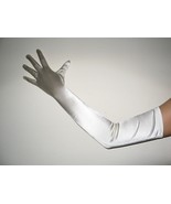 23&quot; Ivory Long Formal Bridal Wedding Prom Opera Party Prom Halloween Gloves - $9.99