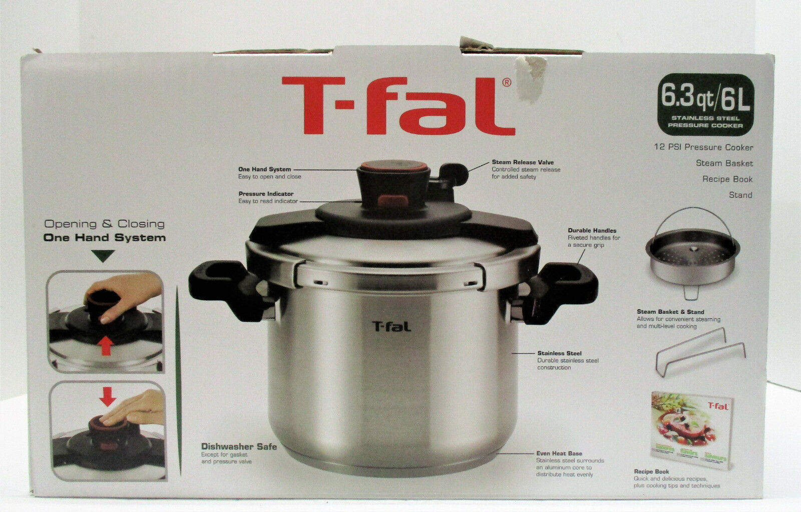 TFal P4500734 Clipso 6.3 qt. Stainless Steel Pressure Cooker Kitchen, Dining & Bar