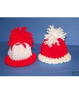 Waldo or Santa Knit Cap Hat Sock Monkey/doll NEW red/wh - $4.00