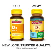 Nature Made Extra Strength Vitamin D3 125 mcg (5000 IU) Softgels, 100 Co... - $25.73