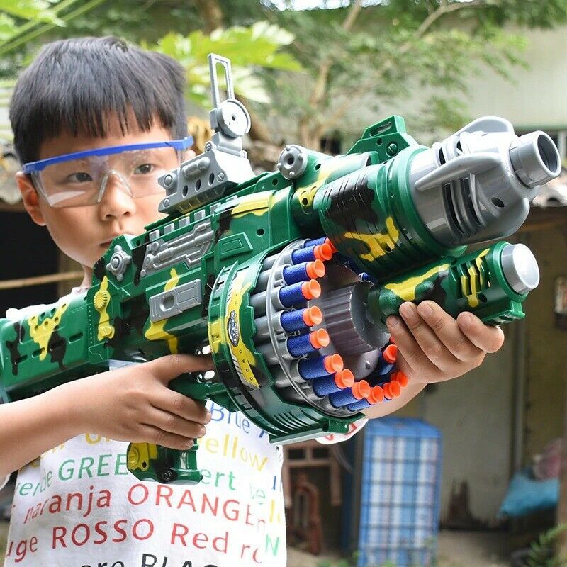 Toy Gun Electric Burst 80 Rounds Soft Bullet Gun Outdoor Childrens Toys Kids Gun