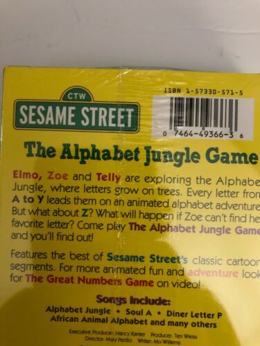 Sesame Street - The Alphabet Jungle Game (VHS, 1998) - VHS Tapes