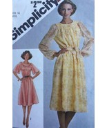 Simplicity Sewing Pattern 9866 Dress Loose Sleeve Round Neck Uncut Size 14 - $4.17