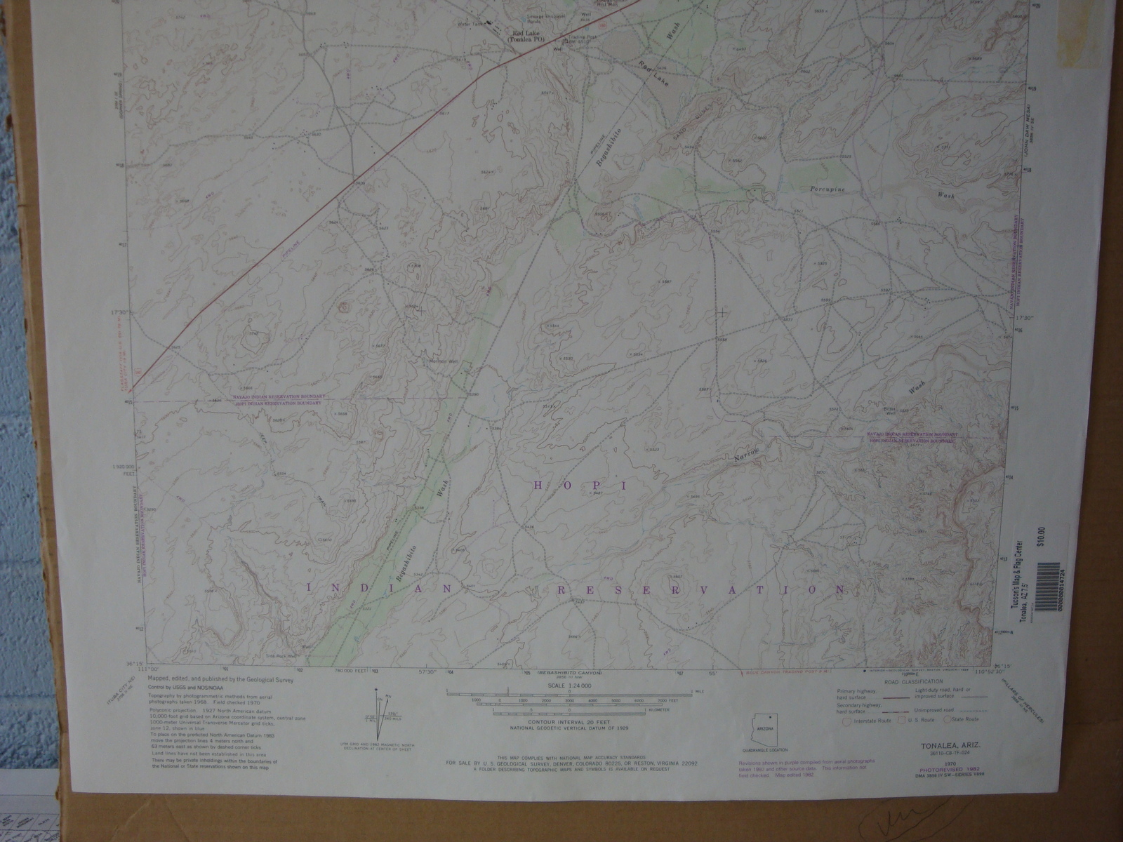 1970 USGS Tonalea, Arizona 7.5Minute and 50 similar items