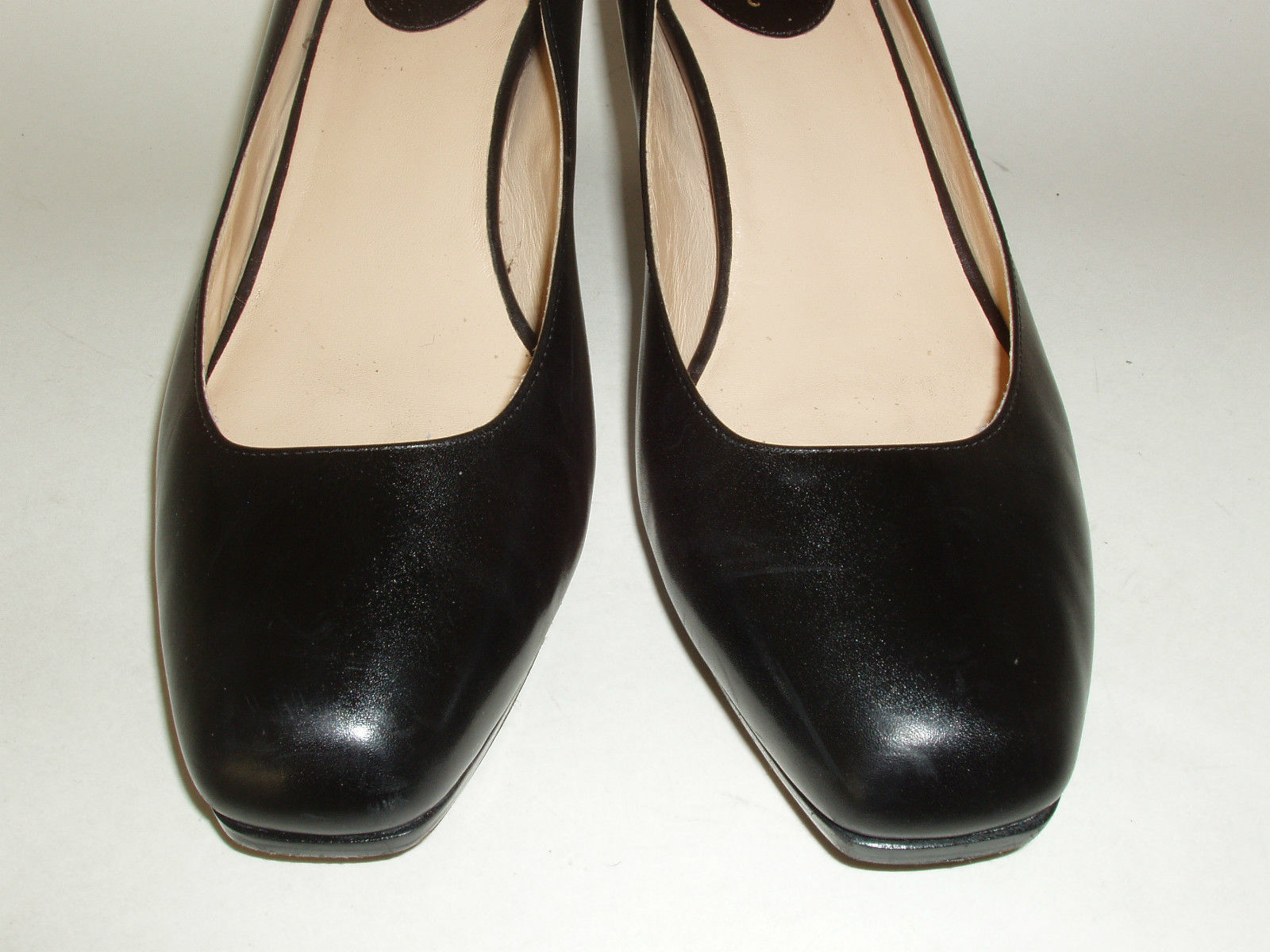 Cole Haan Nike Air Cushion Insole Black Leather Low Platform Pumps ...